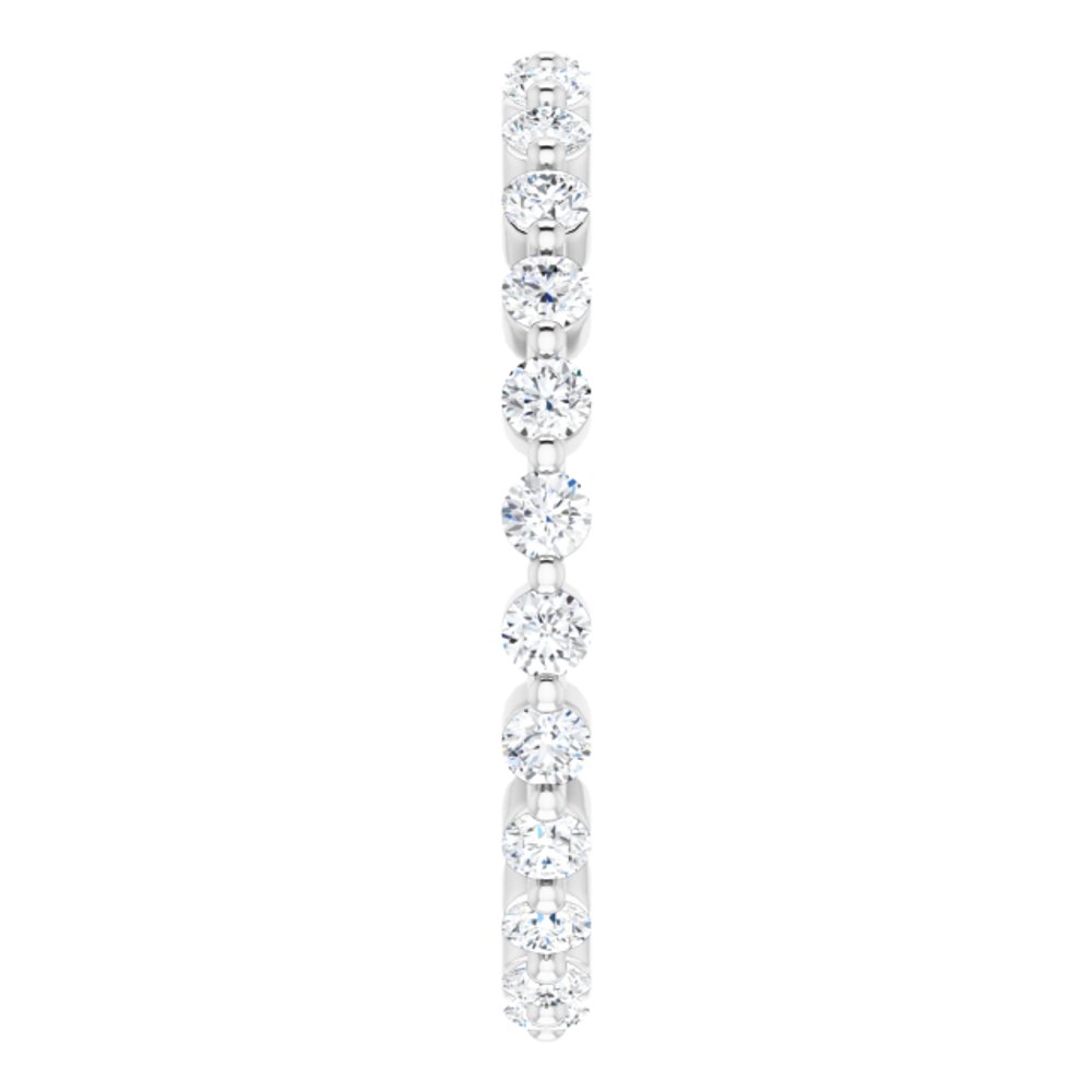 14K White 1/2 CTW Natural Diamond Eternity Band