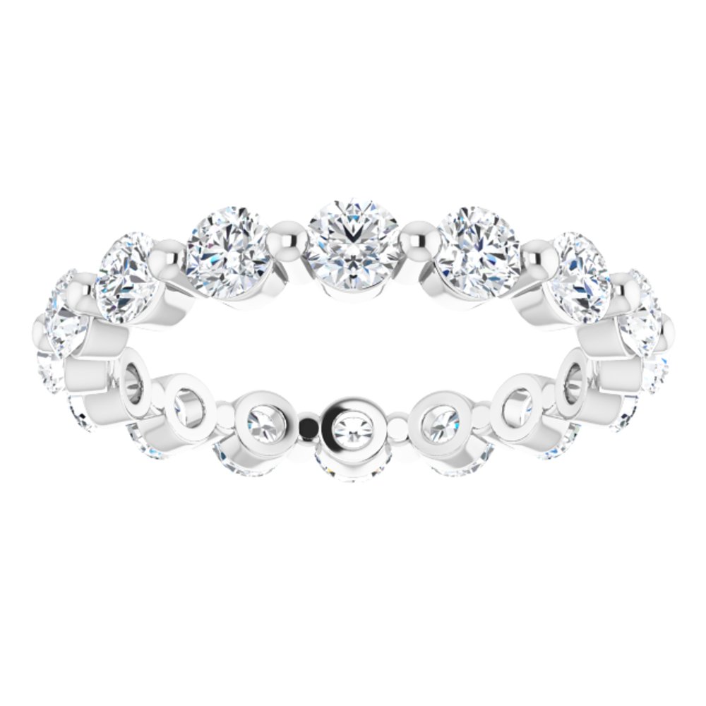 14K White Gold 1 5/8 CTW Natural Diamond Eternity Band