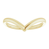 18K Yellow Contour Band