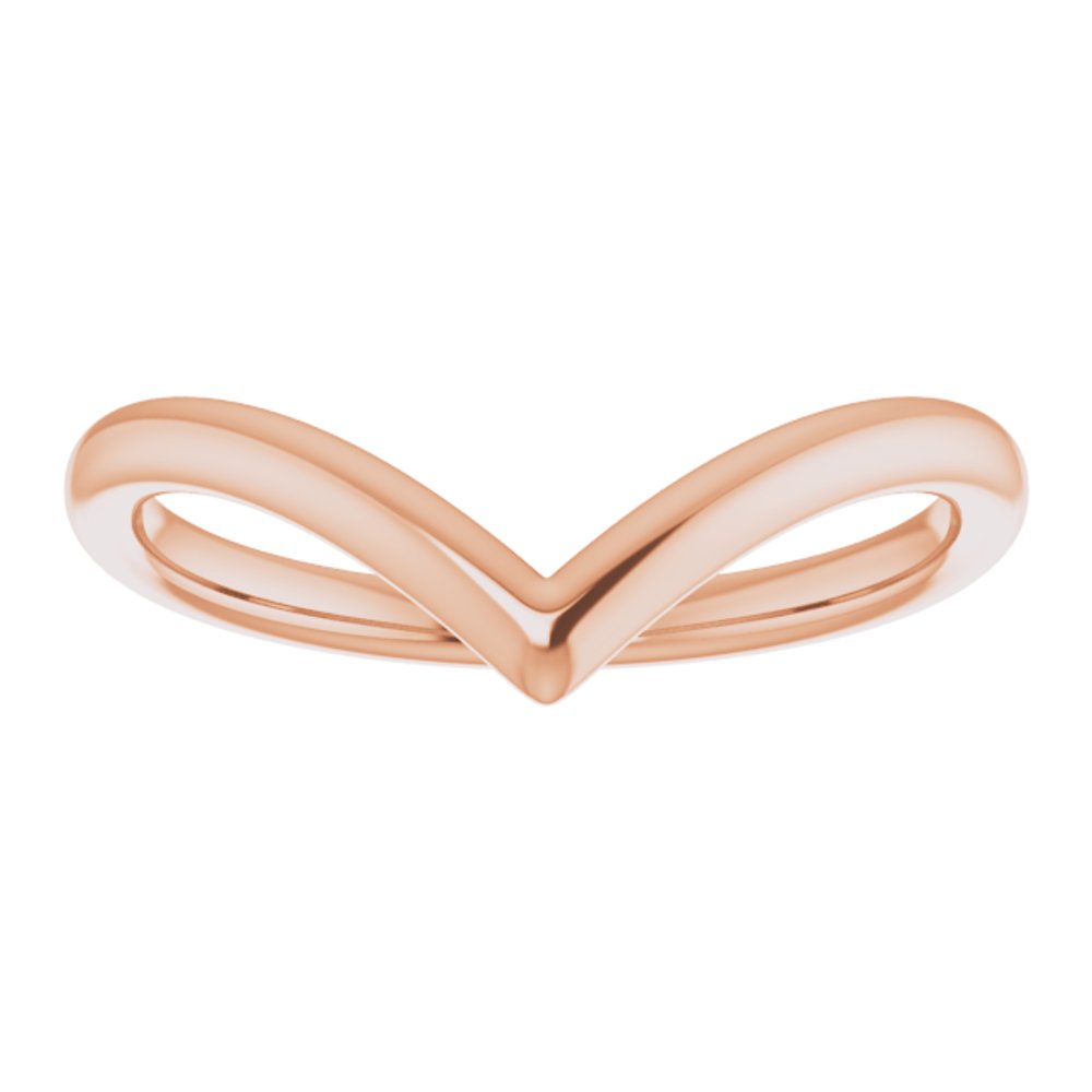 14K Rose Contour Band