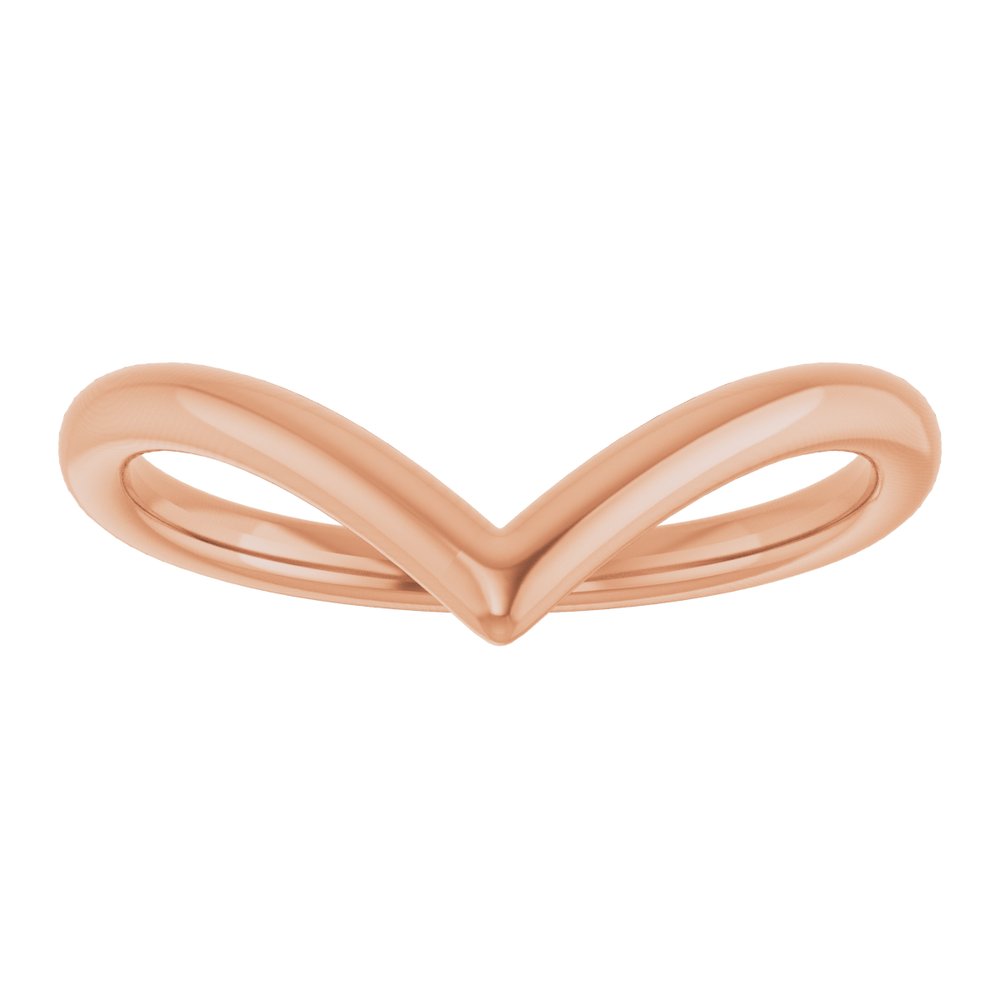 14K Rose Contour Band