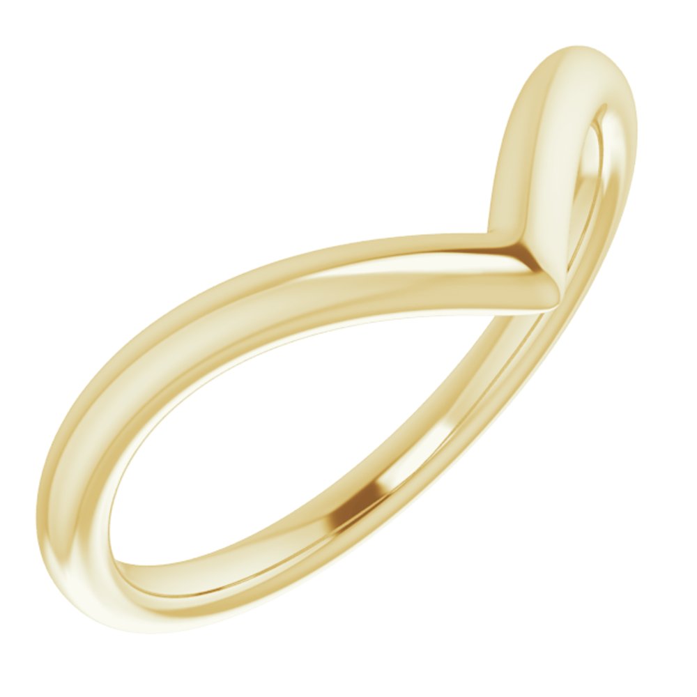 18K Yellow Contour Band