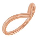 14K Rose Contour Band