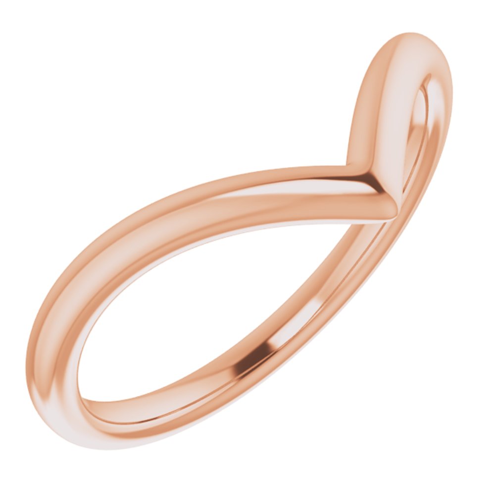 14K Rose Contour Band