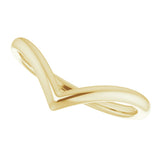 18K Yellow Contour Band