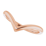 14K Rose Contour Band