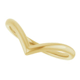 14K Yellow Contour Band