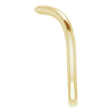 18K Yellow Contour Band