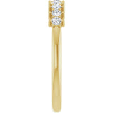 14K Yellow 1/4 CTW Natural Diamond Anniversary Band