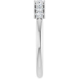 Platinum 1/4 CTW Natural Diamond Anniversary Band