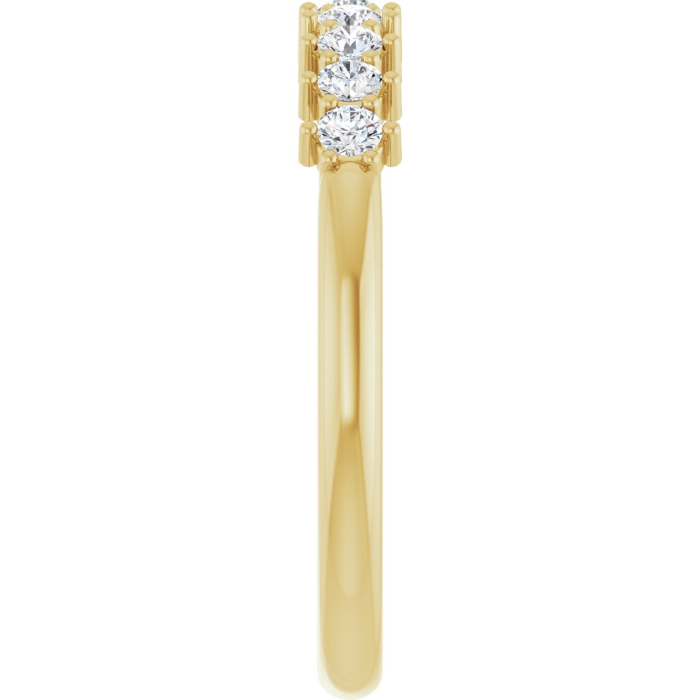 14K Yellow 1/4 CTW Natural Diamond Anniversary Band