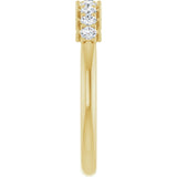 14K Yellow 1/4 CTW Natural Diamond Anniversary Band