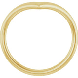 14K Yellow Contour Band