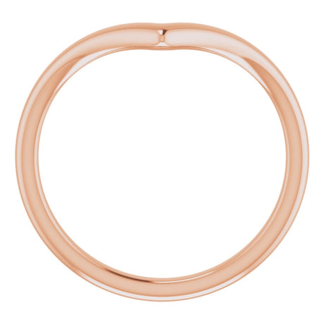 14K Rose Contour Band