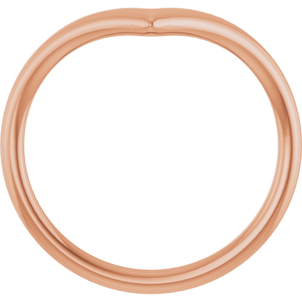 14K Rose Contour Band