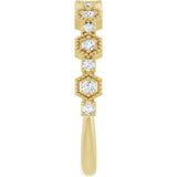 14K Yellow 1/4 CTW Natural Diamond Anniversary Band
