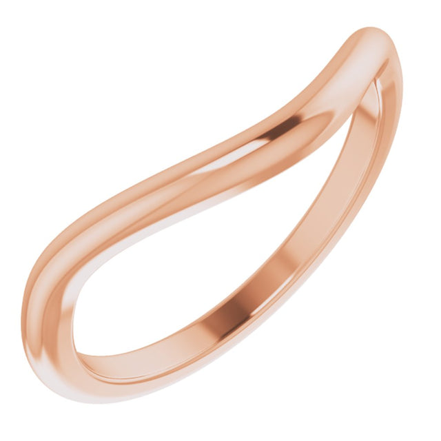 14K Rose Contour Band