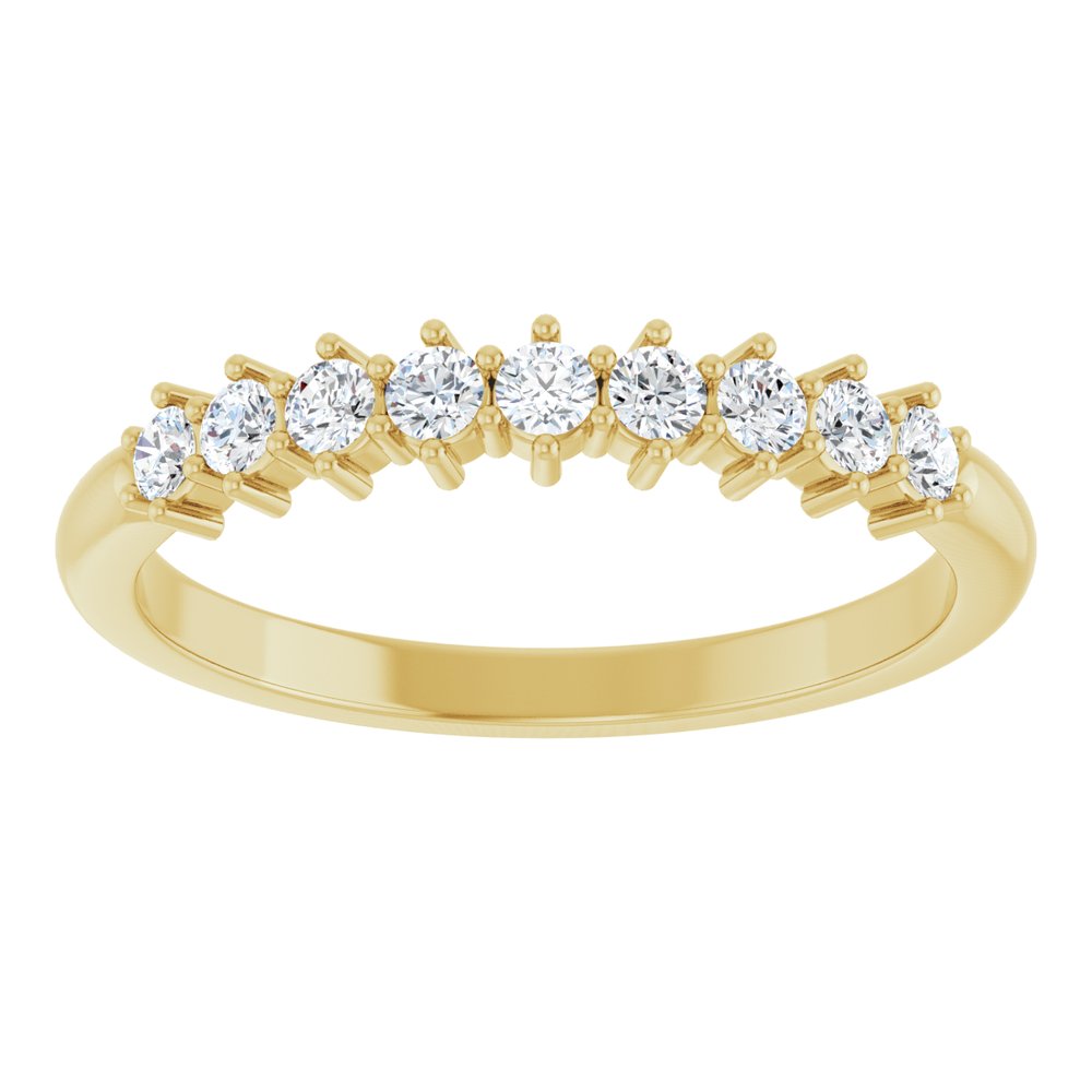 14K Yellow 1/4 CTW Natural Diamond Anniversary Band