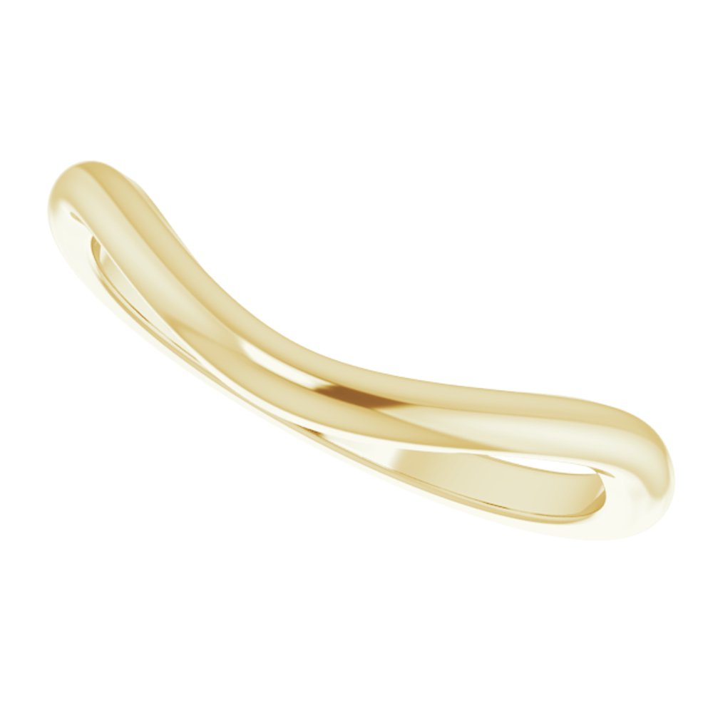 14K Yellow Contour Band