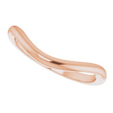 14K Rose Contour Band