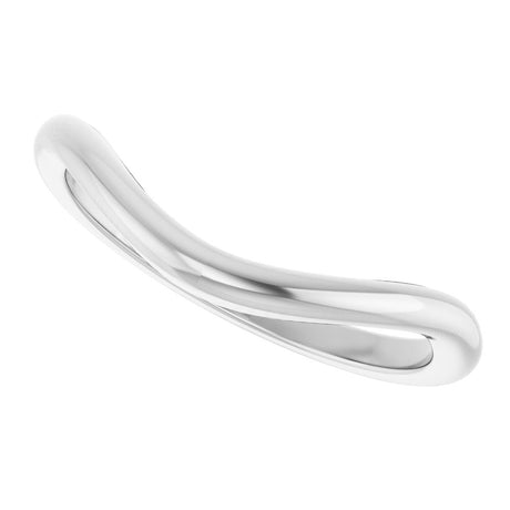 10K White 1.9 mm Contour Band