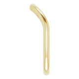 14K Yellow Contour Band