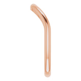 14K Rose Contour Band