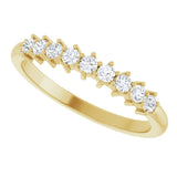 14K Yellow 1/4 CTW Natural Diamond Anniversary Band