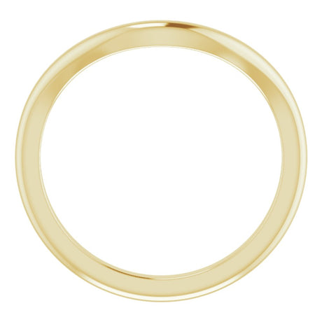 14K Yellow Contour Band