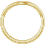 10K Yellow 1.9 mm Contour Band