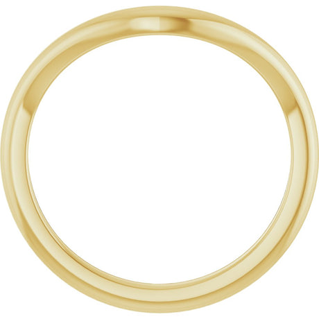 10K Yellow 1.9 mm Contour Band