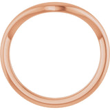 14K Rose 1.9 mm Contour Band