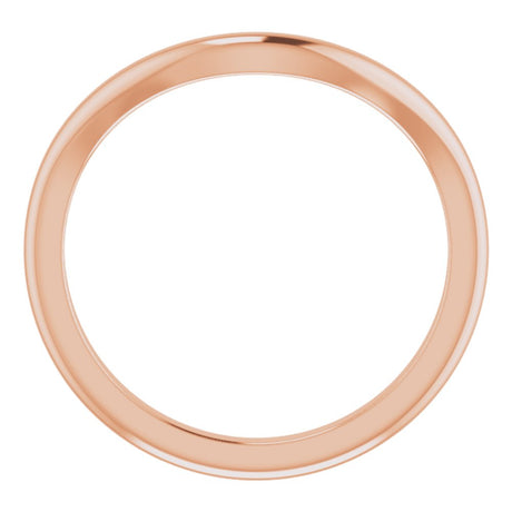 14K Rose Contour Band