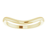 14K Yellow Contour Band