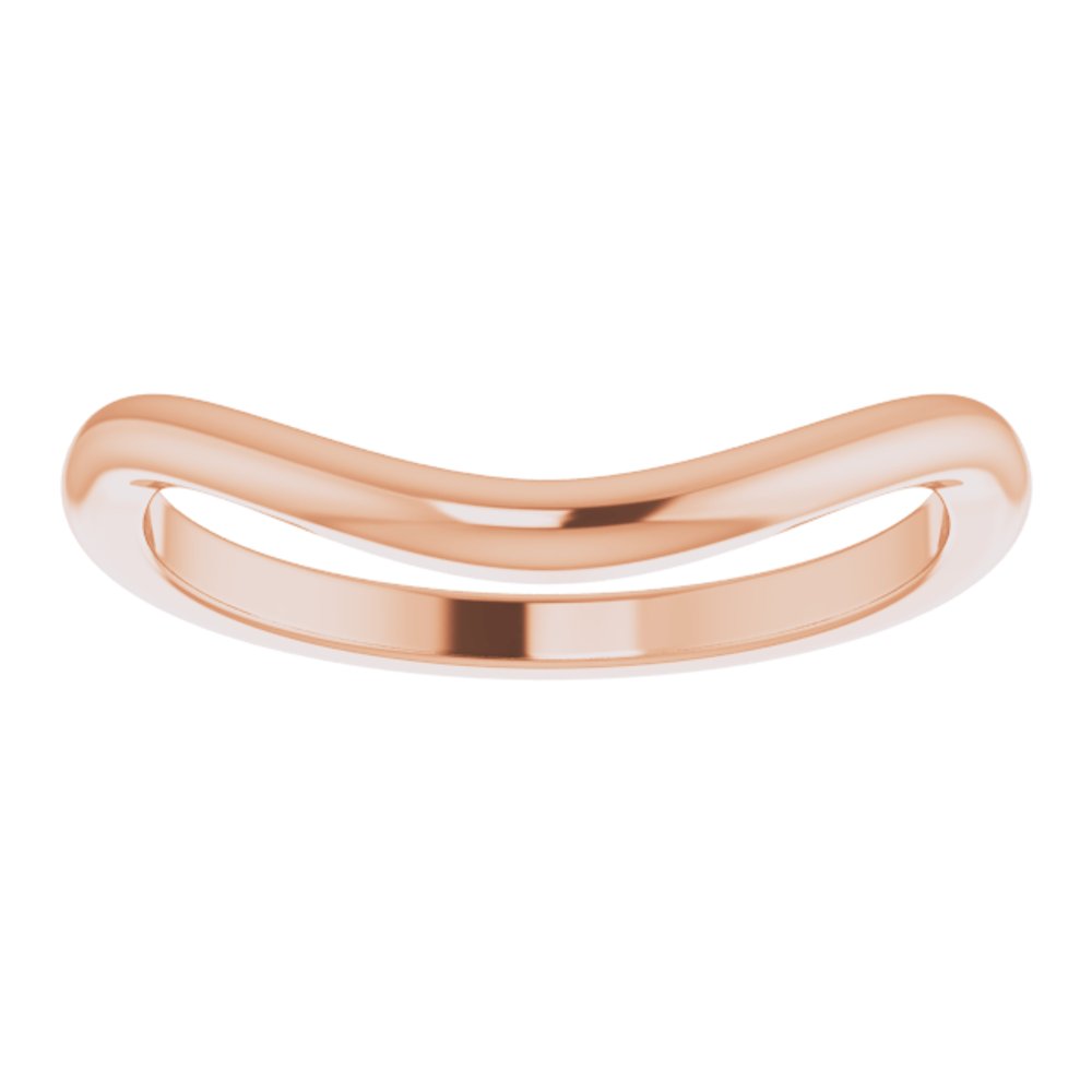 14K Rose Contour Band