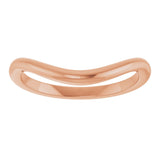 14K Rose 1.9 mm Contour Band