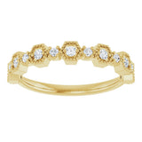 14K Yellow 1/4 CTW Natural Diamond Anniversary Band