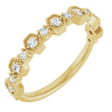 14K Yellow 1/4 CTW Natural Diamond Anniversary Band