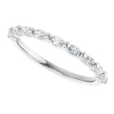 14K White 1/5 CTW Natural Diamond Anniversary Band