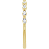 14K Yellow 1/4 CTW Natural Diamond Anniversary Band