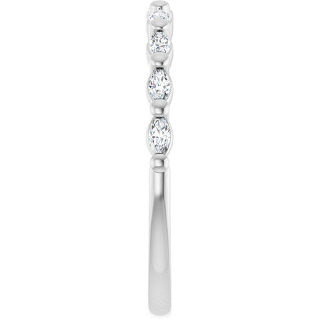 14K White Gold 1/5 CTW Natural Diamond Anniversary Band