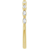 14K Yellow 1/5 CTW Natural Diamond Anniversary Band
