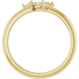14K Yellow Gold 1/6 CTW Natural Diamond Stackable Ring