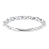 14K White 1/5 CTW Natural Diamond Anniversary Band