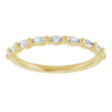 14K Yellow 1/4 CTW Natural Diamond Anniversary Band