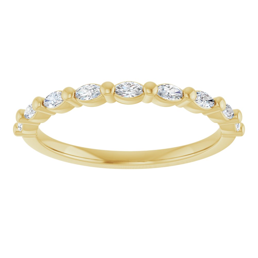 14K Yellow 1/4 CTW Lab-Grown Diamond Anniversary Band