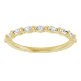 14K Yellow 1/4 CTW Lab-Grown Diamond Anniversary Band