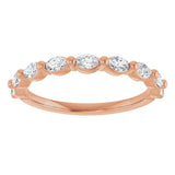 14K Rose 1/2 CTW Natural Diamond Anniversary Band