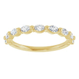 14K Yellow 1/2 CTW Natural Diamond Anniversary Band