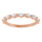 14K Rose Gold 1/2 CTW Natural Diamond Anniversary Band